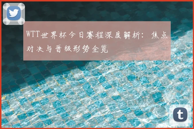 WTT世界杯今日赛程深度解析:焦点对决与晋级形势全览